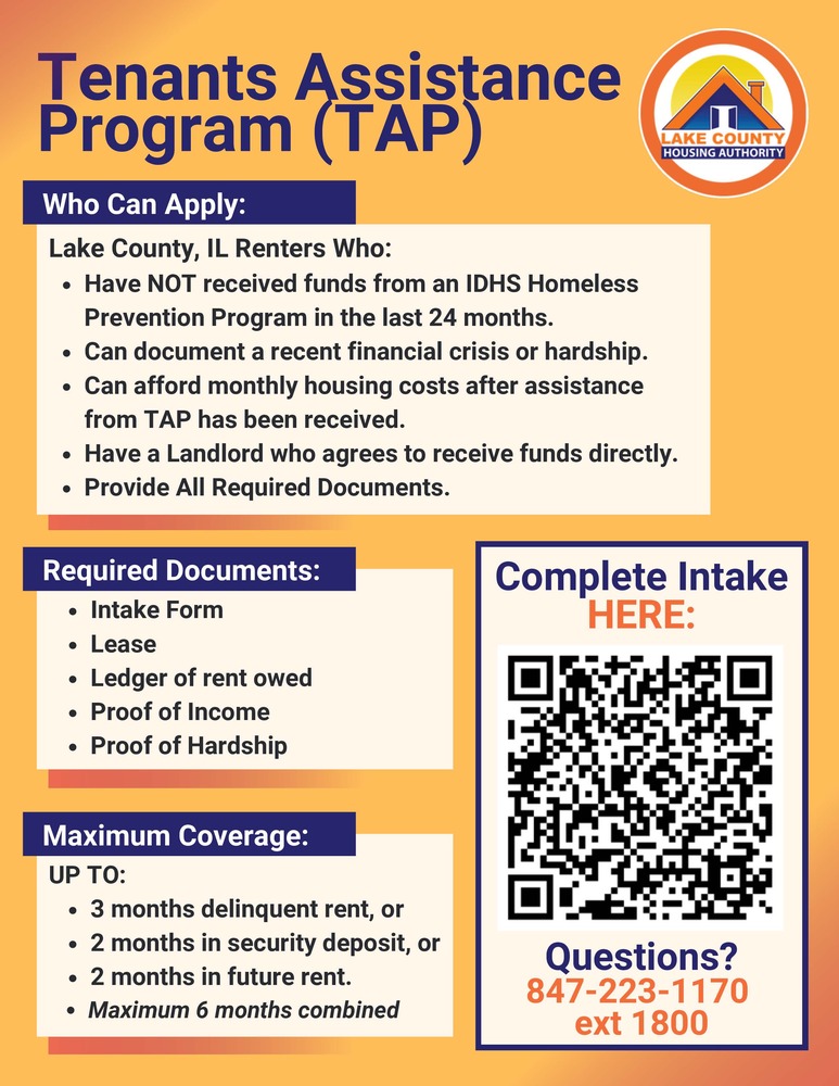 a QR code on an orange background with description of program requirements